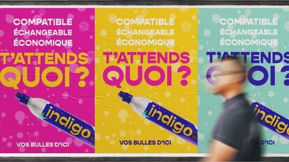 Street posters for the brand's visibility campaign. Communications agency Montreal. 