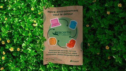 Ecological pamphlet for the citizens of Bois-des-Fillions. Erod, Quebec advertising agency.   