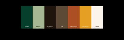 New vibrant, earthy colour palette for new brand image